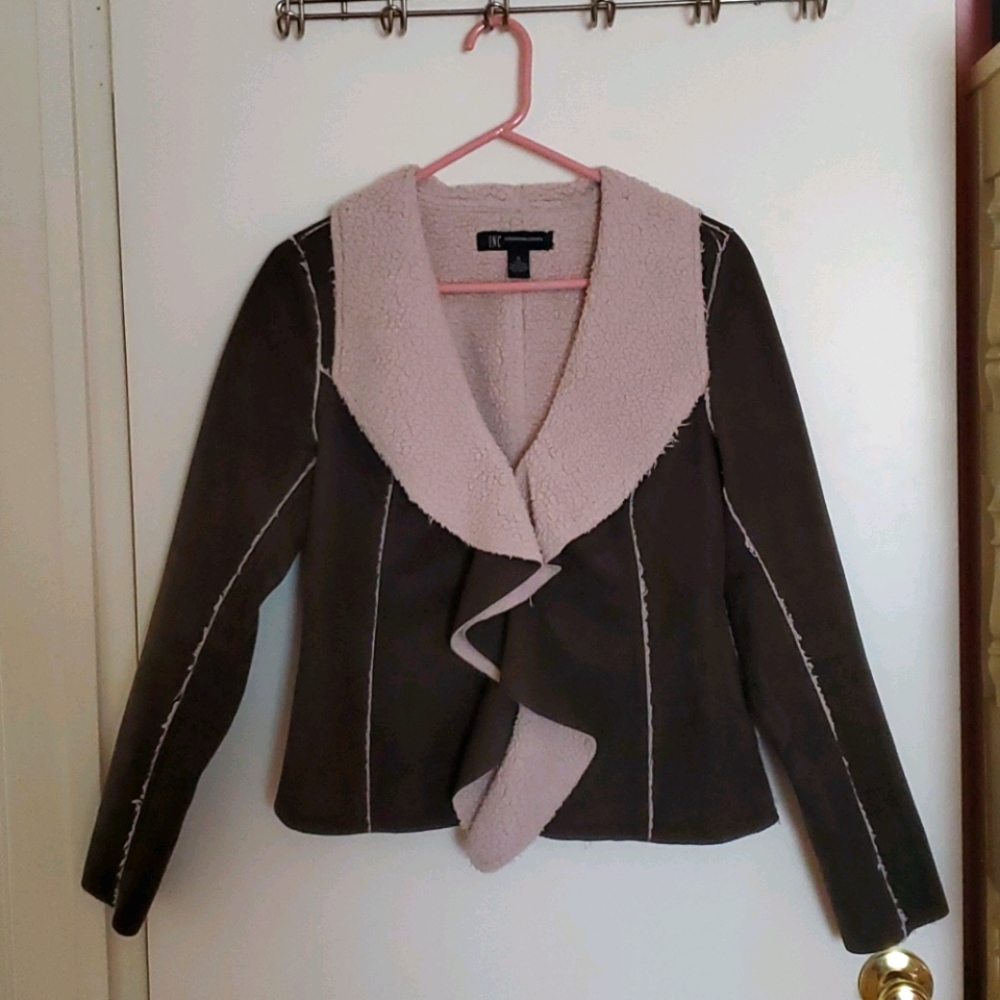 INC Faux Shearling Jacket